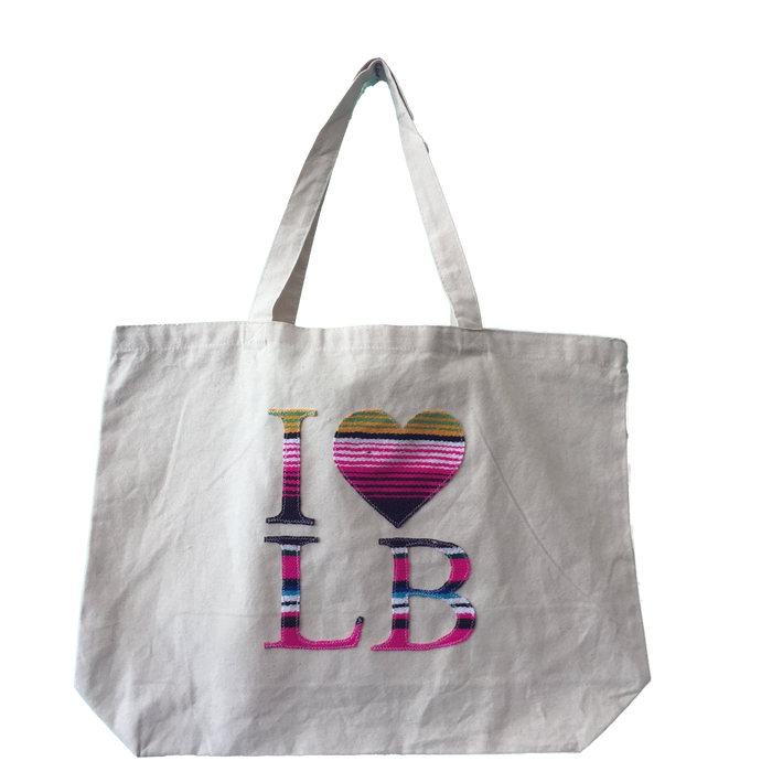 I Love LB Serape Tote