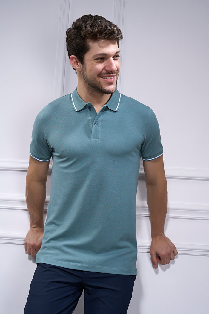 Identity Polo 2.0 - Air Blue Polo T-SHIRT Maxzone Clothing M