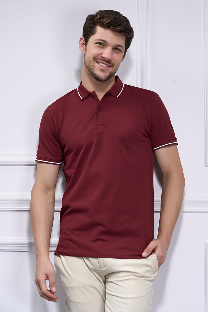 Identity Polo 2.0 - Maroon Maxzone Clothing M