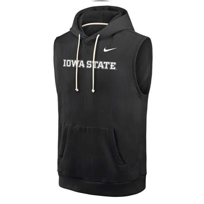 Iowa State Nike Black Sleeveless Hoodie