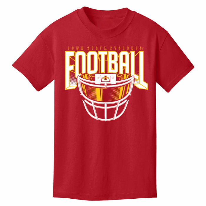 Iowa State Cyclones Youth Football Facemask Tee