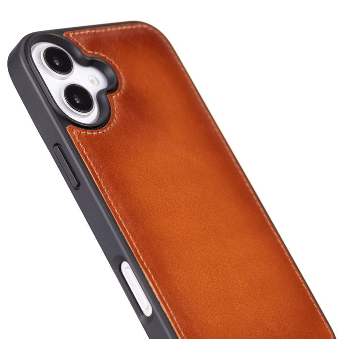 iPhone 16 Plus Leather Snap - on Flex Flat by Hardiston - premium iPhone 16 Cases