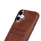 iPhone 16 E Snap - on Leather Wallet Case by Hardiston - premium iPhone 16 Cases