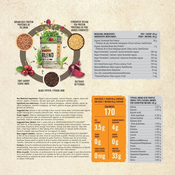 Iron Vegan: Protein Athletes Blend