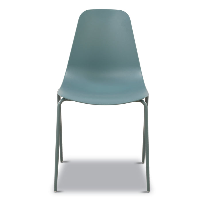 Isla Stackable Dining Chair | Coastal Blue | Set of 4