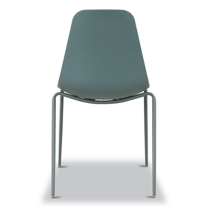 Isla Stackable Dining Chair | Coastal Blue | Set of 4