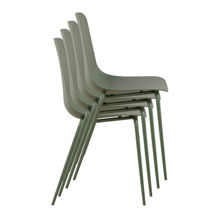 Isla Stackable Dining Chair | Pistachio Green | Set of 4