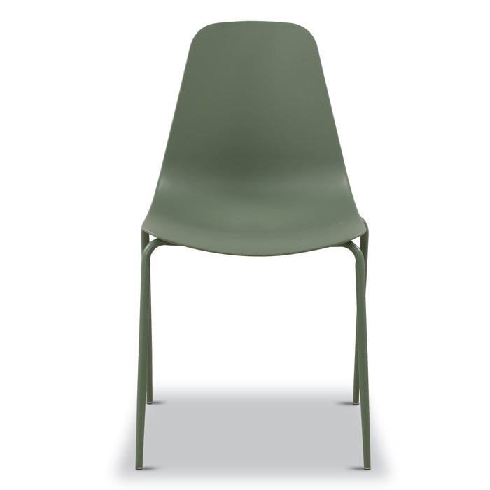 Isla Stackable Dining Chair | Pistachio Green | Set of 4