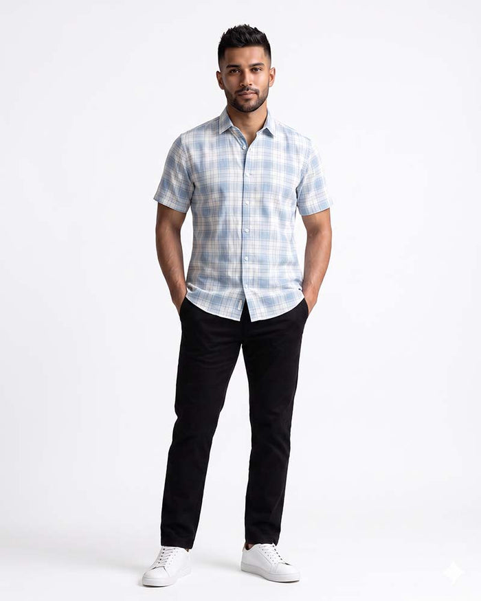 JOBBS SHORT SLEEVE CHECK SHIRT