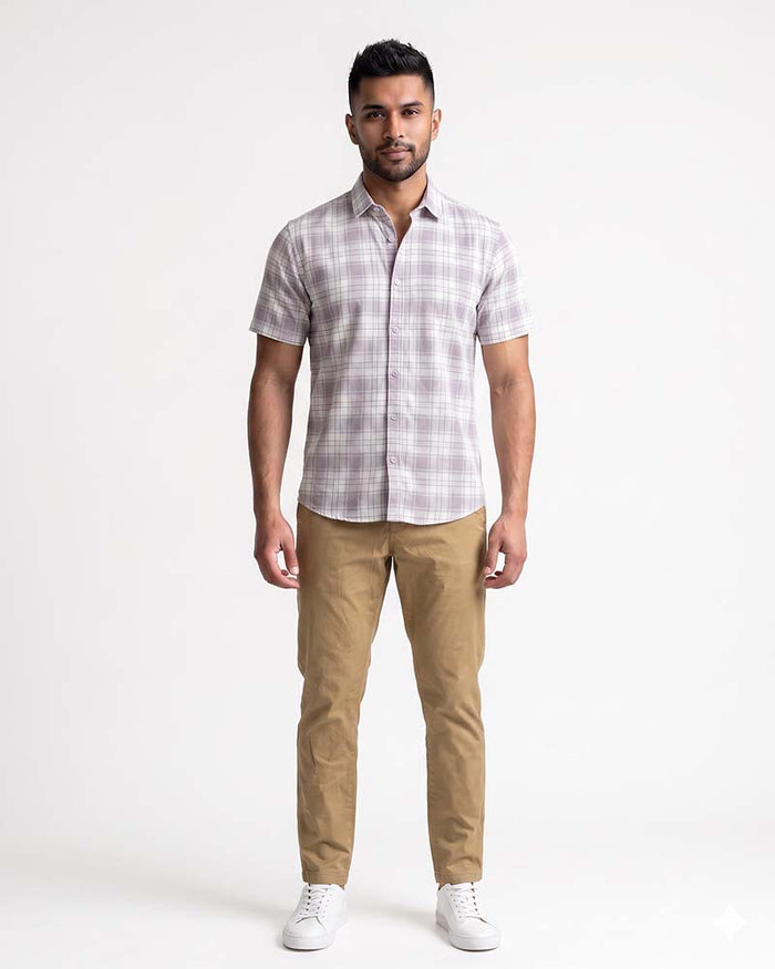 JOBBS SHORT SLEEVE CHECK SHIRT