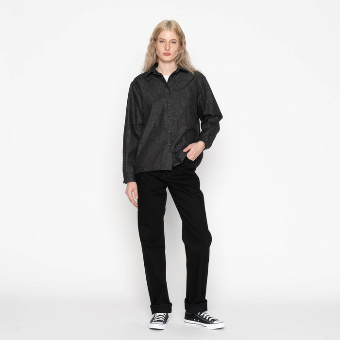 Judy - Black Lightweight Denim - Black by Naked & Famous Denim
