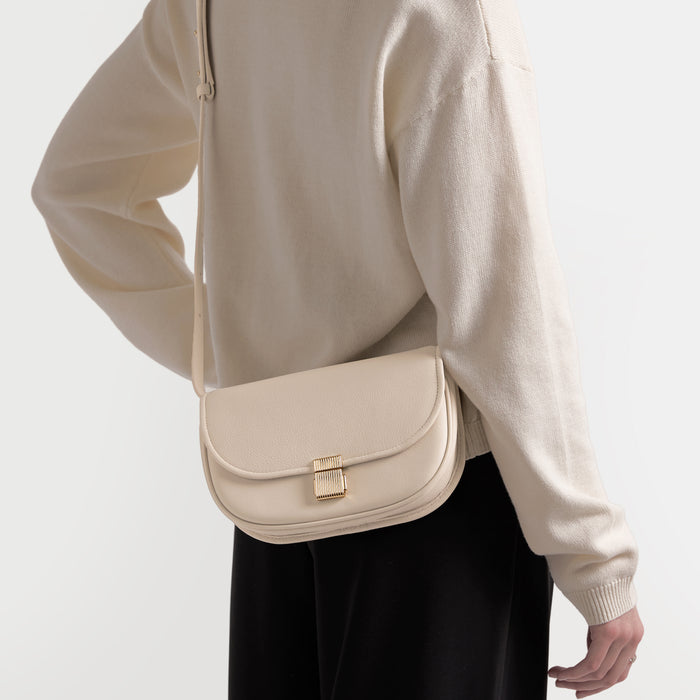 Katy Small Saddle Crossbody Sand