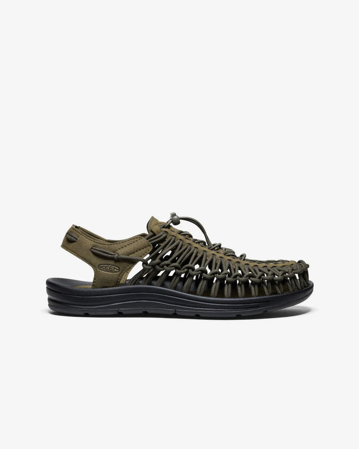 KEEN Men's Uneek Dark Olive/Black