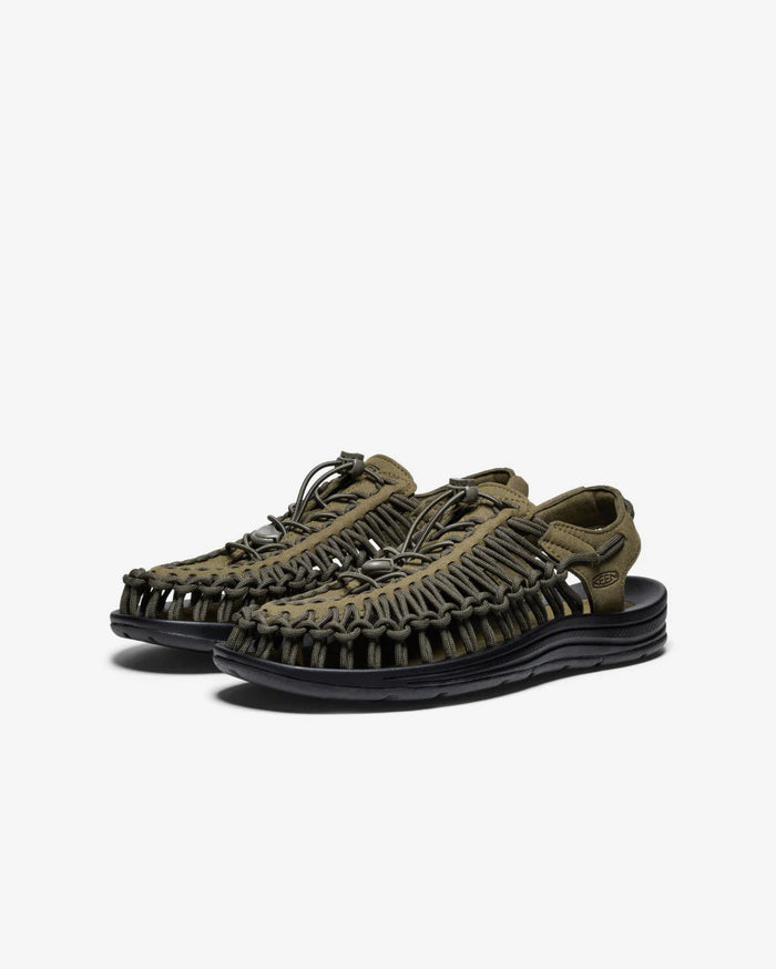 KEEN Men's Uneek Dark Olive/Black
