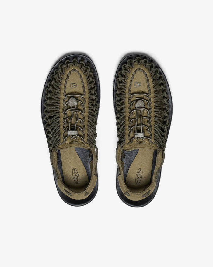 KEEN Men's Uneek Dark Olive/Black