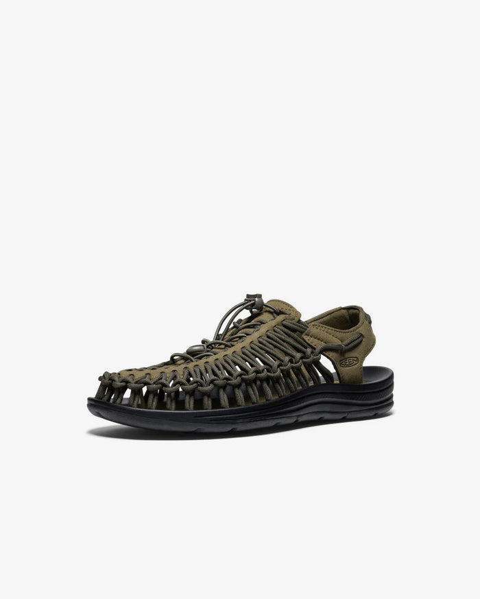 KEEN Men's Uneek Dark Olive/Black
