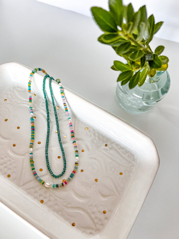 Lagoon Crystal Choker Necklace