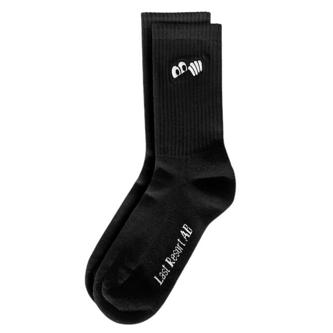Last Resort Heel Tab Dress Socks Black
