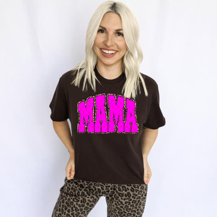 Leopard Bright Mama Graphic Tee