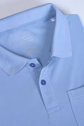 Light Blue Smart Tech Pocket + Polo T-shirts Maxzone Clothing M