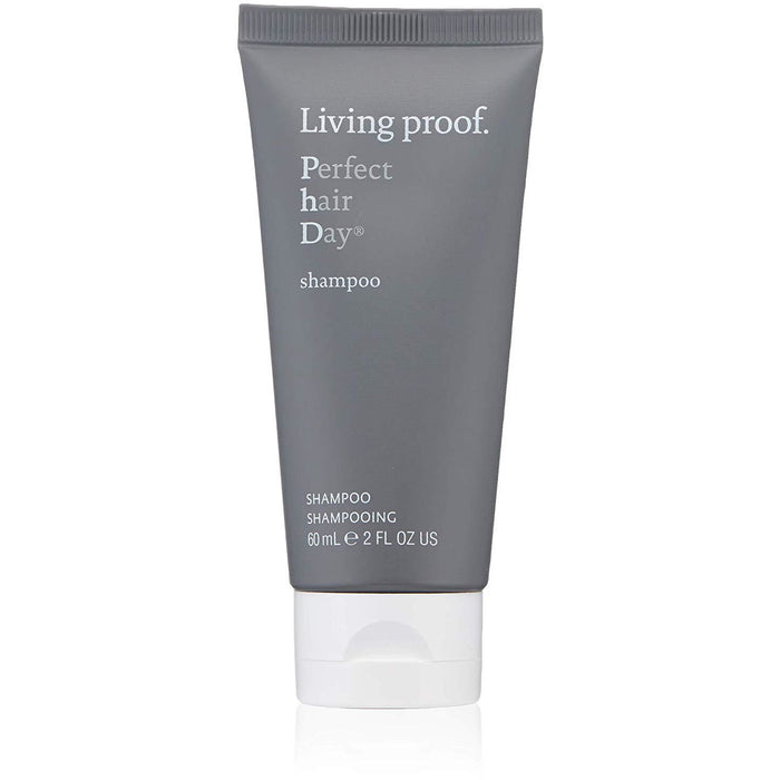 Living Proof Perfect Hair Day (PhD) Shampoo 60ml bottle, clear, sleek design for clean, healthy hair.