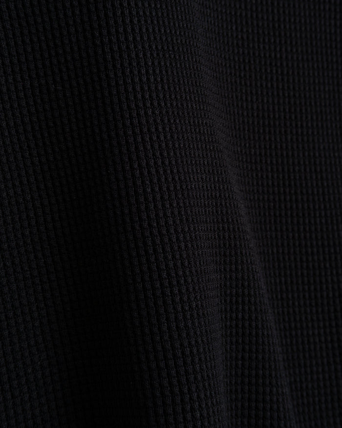 L/S Thermo Waffle T Jersey Black