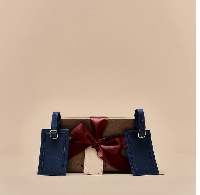 Luggage Tag Duo Gift Set Navy Blue