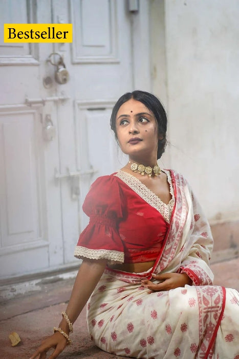 Malini in Red Puff