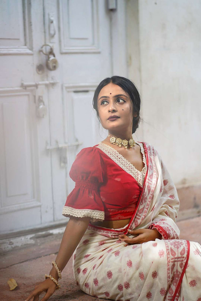 Malini in Red Puff