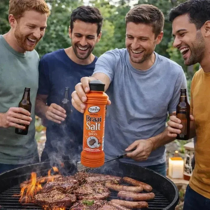 Marina Braai Salt Original 400G coarse sea salt blend with spices for South African braai