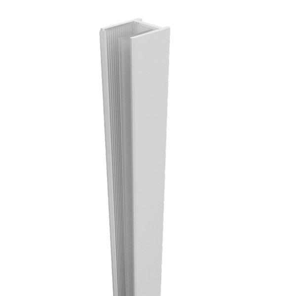 Shower Screen Wall Channel, 2100mm long, Suits 10mm glass, Aluminium, Choice of Colours - Image 4