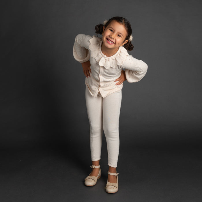 Melody Popsicle Cream Knit Top and Leggings Set - Petite Maison Kids