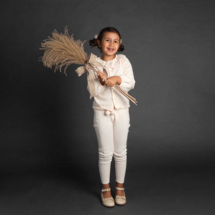 Melody Popsicle Cream Knit Top and Leggings Set - Petite Maison Kids