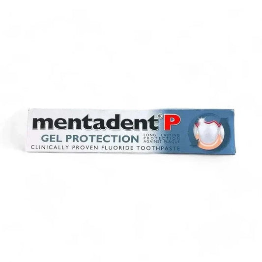 Mentadent P Toothpaste Gel Protection 100ml tube for plaque removal and enamel protection