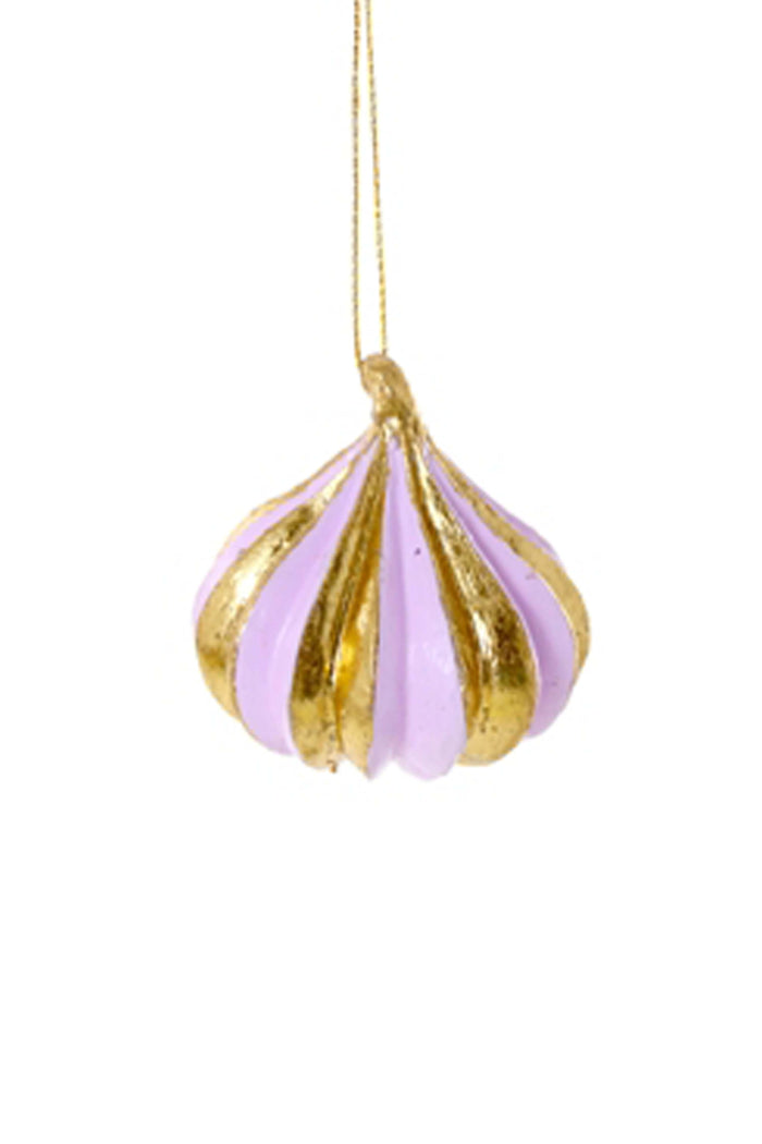 pastel paper mache meringue christmas ornaments