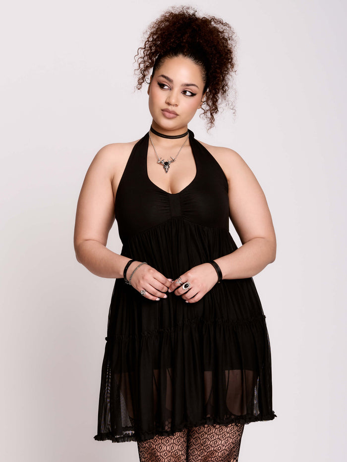 Mesh Babydoll Romper