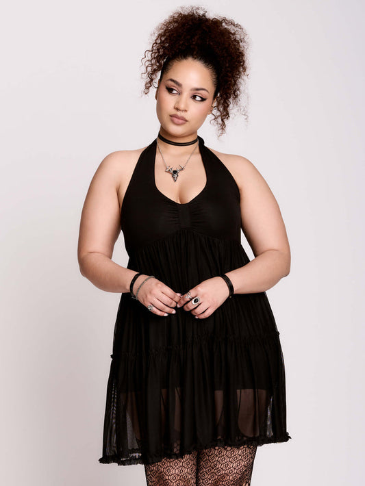 Mesh Babydoll Romper