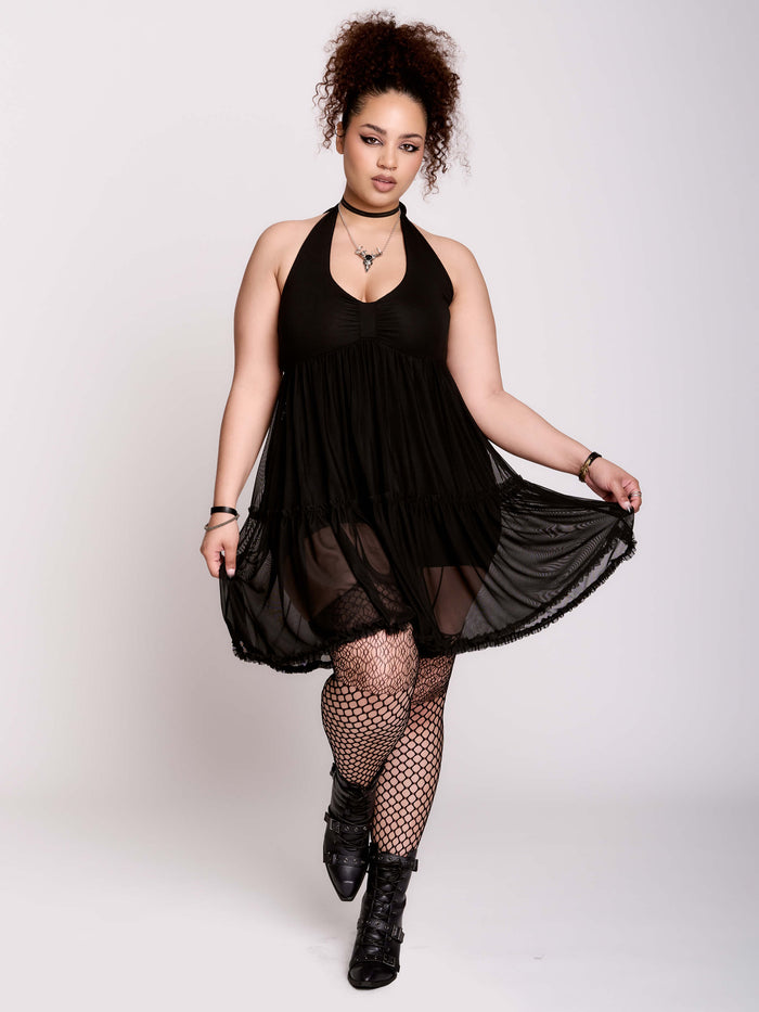 Mesh Babydoll Romper