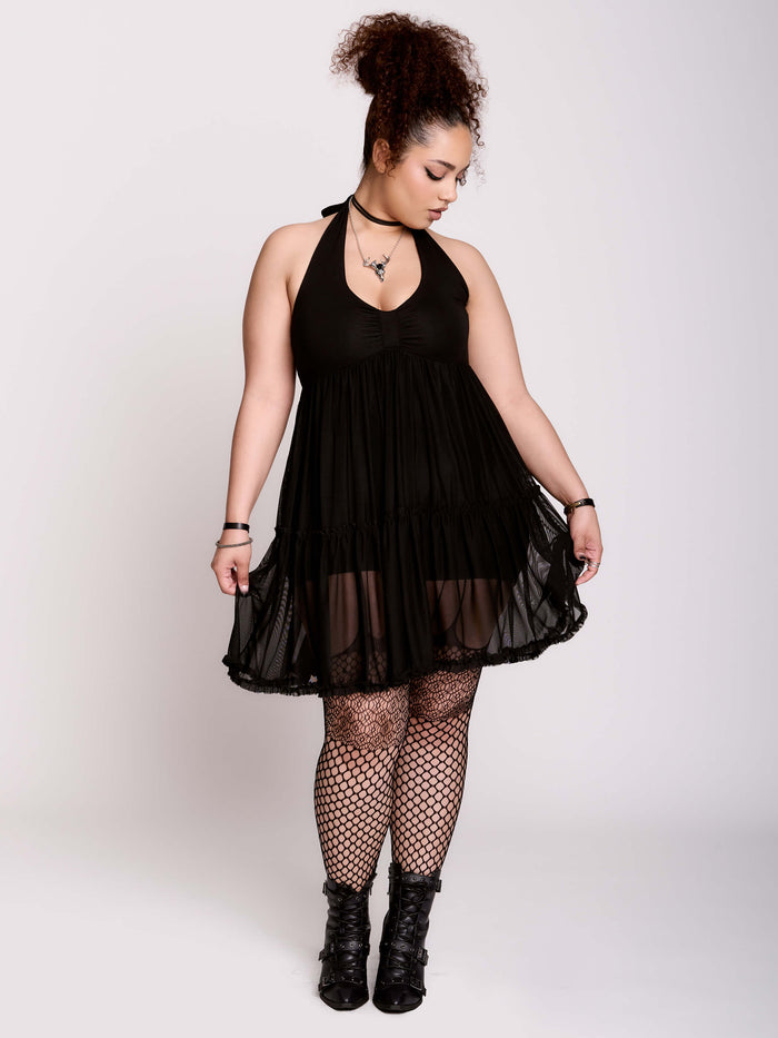 Mesh Babydoll Romper