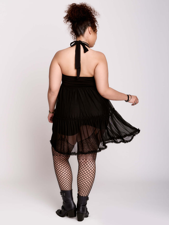 Mesh Babydoll Romper