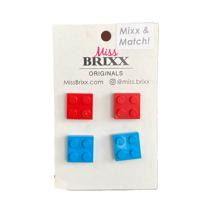 Miss Brixx Mix & Match Square Post Earring Set of Two