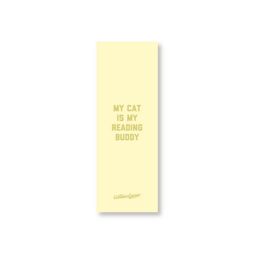 My Cat is My Reading Buddy Bookmark