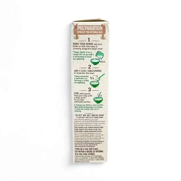 Nestlé Nestum Baby Cereal Regular Wheat 200g pack for infants 6-12 months with natural wheat, easy preparation, and no additives