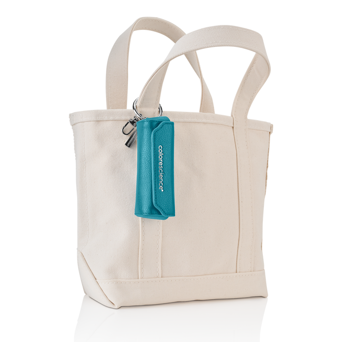 Brush holder attached to canvas tote || all