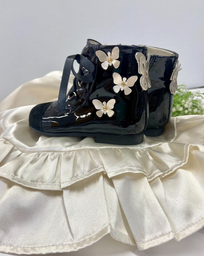 Noir Butterfly Boots - Petite Maison Kids