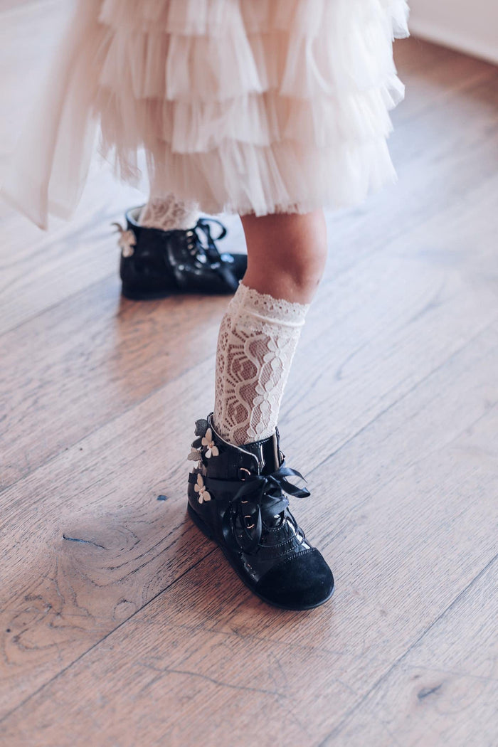Noir Butterfly Boots - Petite Maison Kids