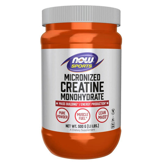 Now Sports Micronized Creatine Monohydrate - 500 mg 1kg - مسحوق الكرياتين مونوهيدرات الميكروني الرياضي ناو - 500 ملغ (1 كغ)
