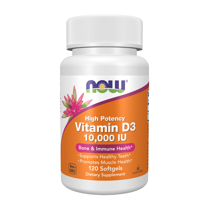 Now Vitamin D3 10,000 IU 120 Softgels