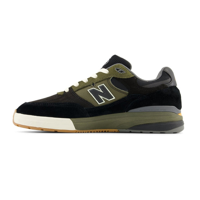 New Balance Numeric 933 Reynolds Black Olive Nubuk Leather