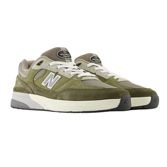 New Balance Numeric 933 Reynolds Olive Nubuk Leather